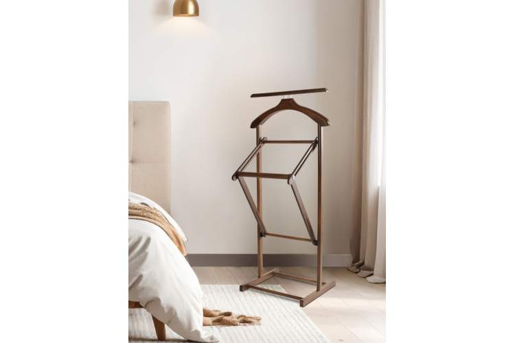 Вешалка костюмная складная В 21Н средне-коричневый-4