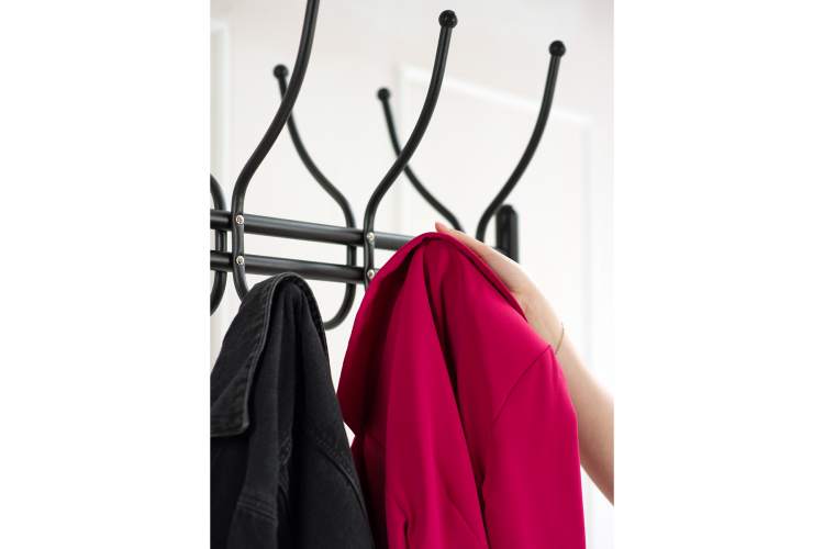 Вешалка напольная на колесах М 11 чёрный-15