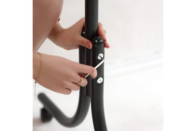 Вешалка напольная на колесах М 11 чёрный-18