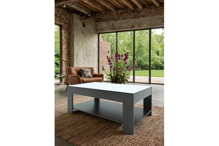 Стол журнальный BeautyStyle 26 венге/стекло белое-8