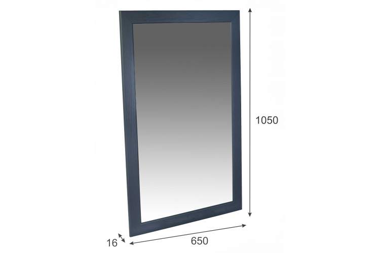 Зеркало навесное Берже 24-105 серый графит 105 см х 65 см-5