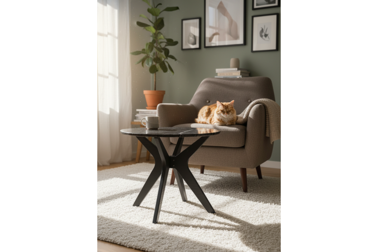 Стол журнальный Сабин 1 торос графит софт/серый графит-9