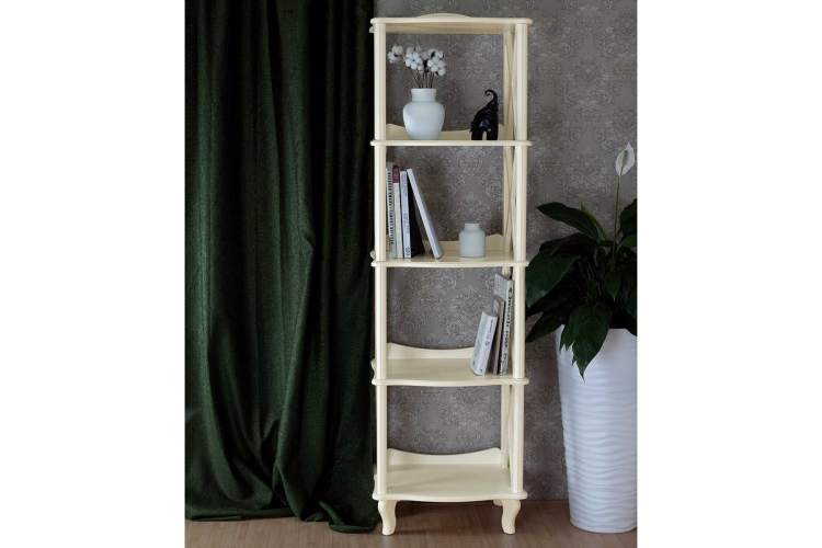 Этажерка-стеллаж Джульетта 4 уровня, дуб шампань Л-7