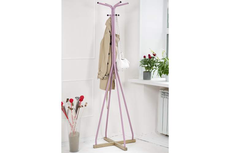 Вешалка напольная Галилео 218 розовый/шимо-3