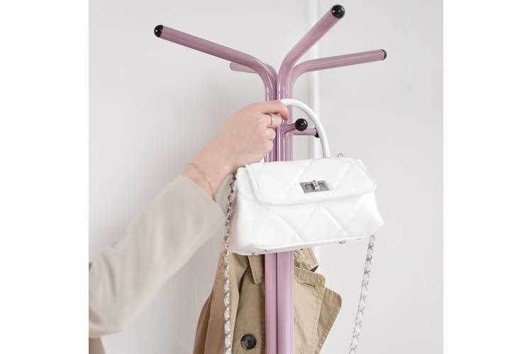 Вешалка напольная Галилео 218 розовый/шимо-6