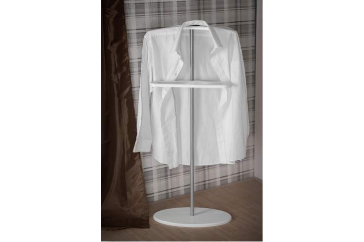 Вешалка костюмная Дэви 3 металлик/белый-5