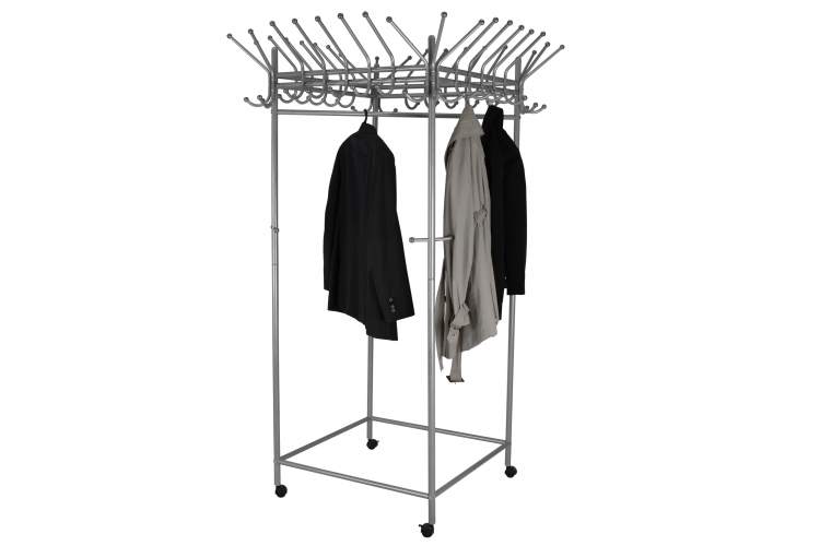 Вешалка напольная на колесах Пико 23 металлик-4