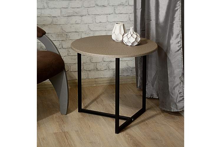 Стол журнальный BeautyStyle 27 текстиль темный/черный-8