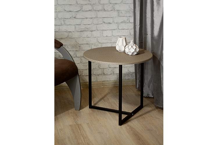 Стол журнальный BeautyStyle 27 текстиль темный/черный-9