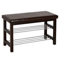 Банкетка BeautyStyle 4 темно-коричневый/экокожа коричневый