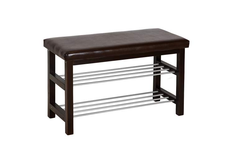 Банкетка BeautyStyle 4 темно-коричневый/экокожа коричневый