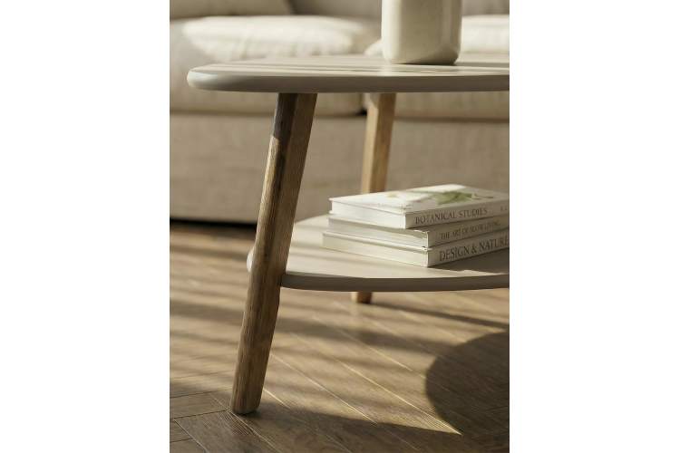 Стол журнальный Бруклин латте/орех кантри-3