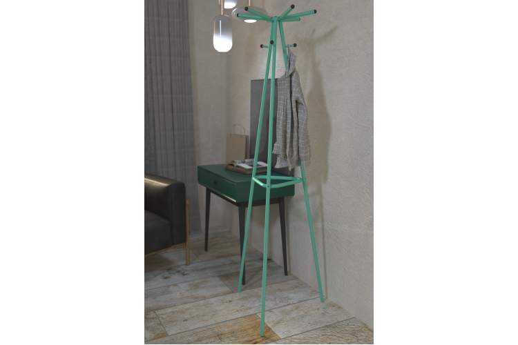 Вешалка напольная Галилео 217 бирюзовый-3