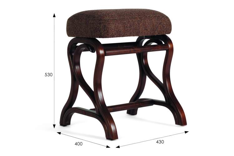 Банкетка Диана темно-коричневый/рогожка коричневая-1