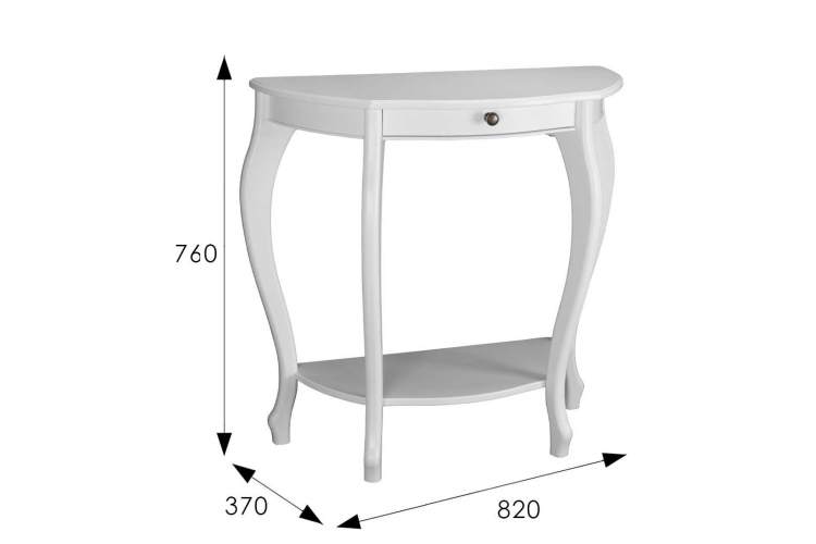 Консоль Элегант молочный дуб Л-2