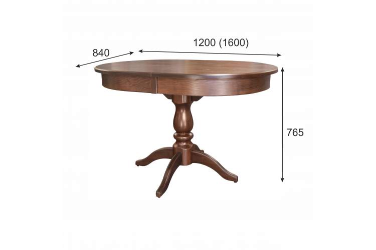 Стол обеденный Тарун 4 раздвижной орех 120/160*84-3