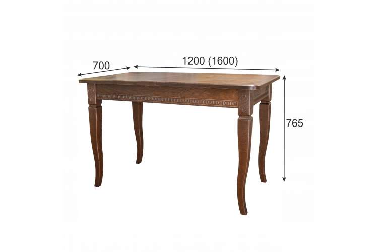 Стол обеденный Фидея 3 орех 120/160*70-4