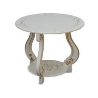 Журнальный стол Стол журнальный Грация (М) слоновая кость/золото