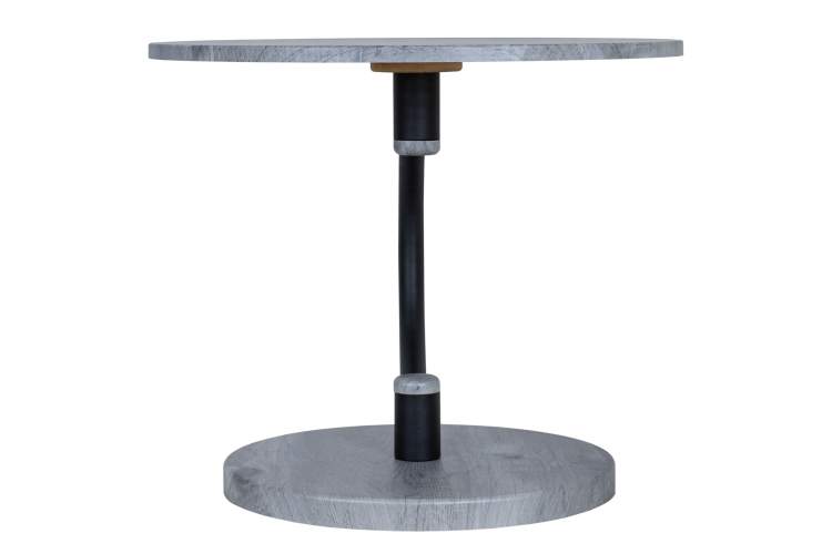 Стол журнальный Дуэт 13 черный/орех гикори грей-2