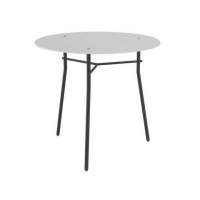 Стол журнальный Ники белый/чёрный