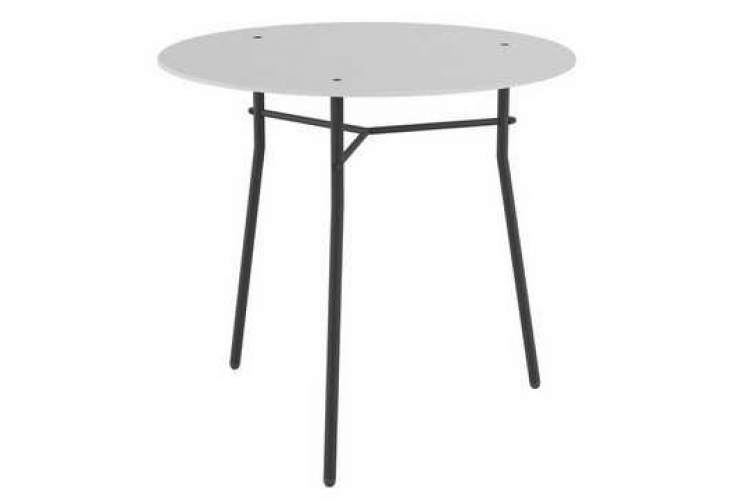 Стол журнальный Ники белый/чёрный