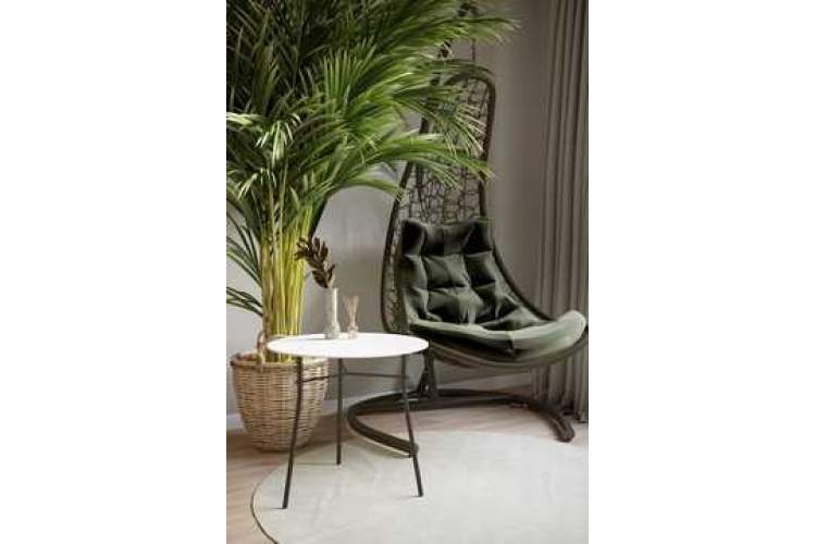 Стол журнальный Ники белый/чёрный-2