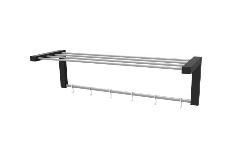 Вешалка настенная Вестон венге/металлик