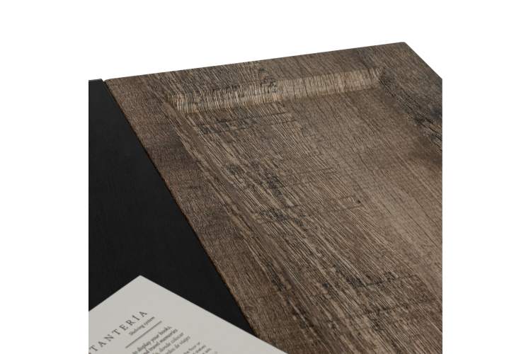 Стол журнальный BeautyStyle 31 дуб крымский состаренный/венге/стекло черное-6