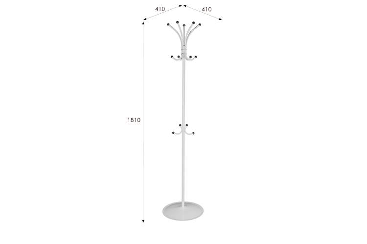 Вешалка напольная Пико 4 белый-2