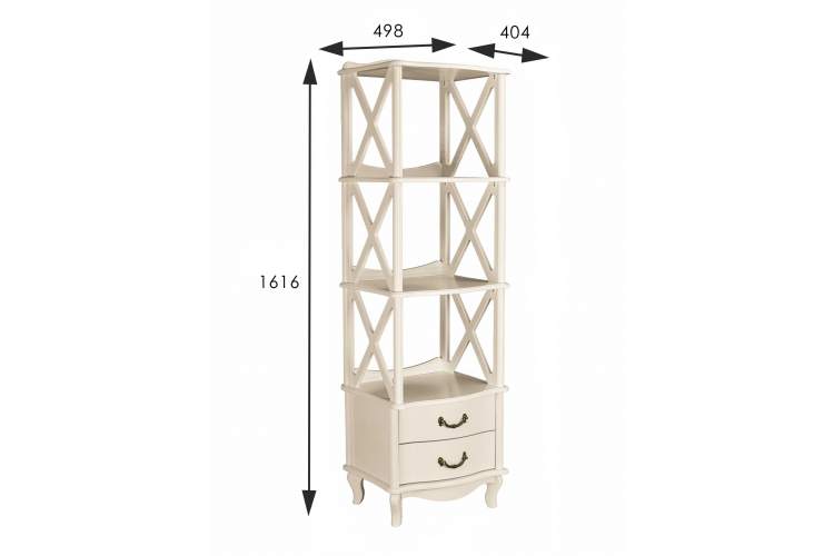 Этажерка Джульетта 3 уровня, дуб шампань Л-1