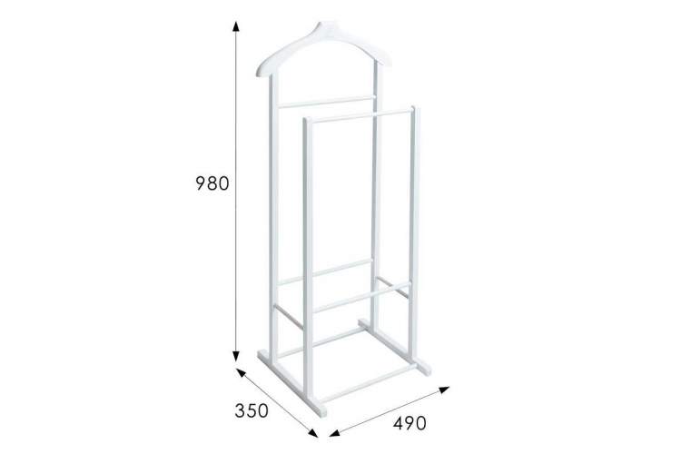 Вешалка костюмная В 27Н белый-3