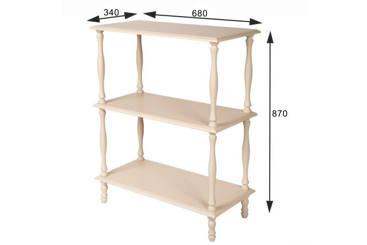 Этажерка П 9 слоновая кость-4