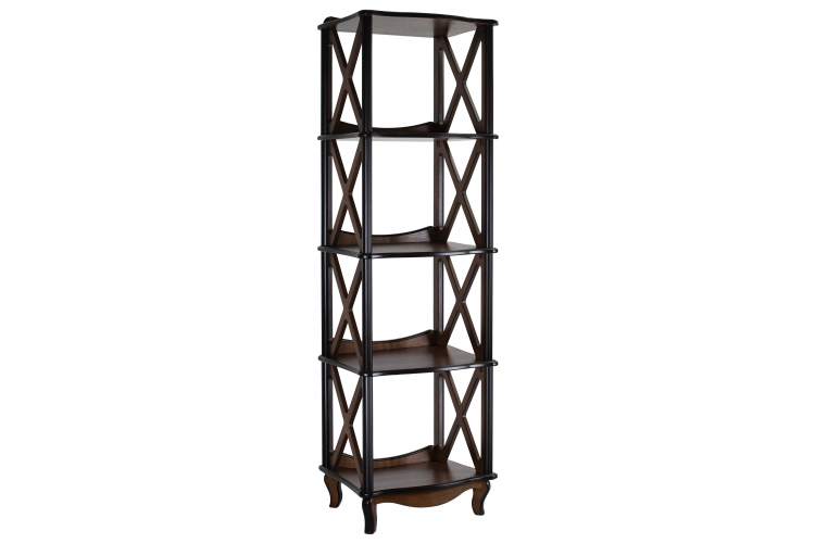 Этажерка-стеллаж Джульетта 4 уровня, орех Л