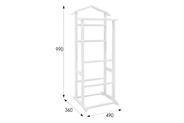 Вешалка костюмная Слуга 1 белый-1