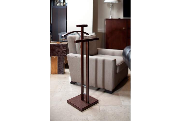 Вешалка костюмная ГАЛАНТ 340 металлик/ темно-коричневый-3