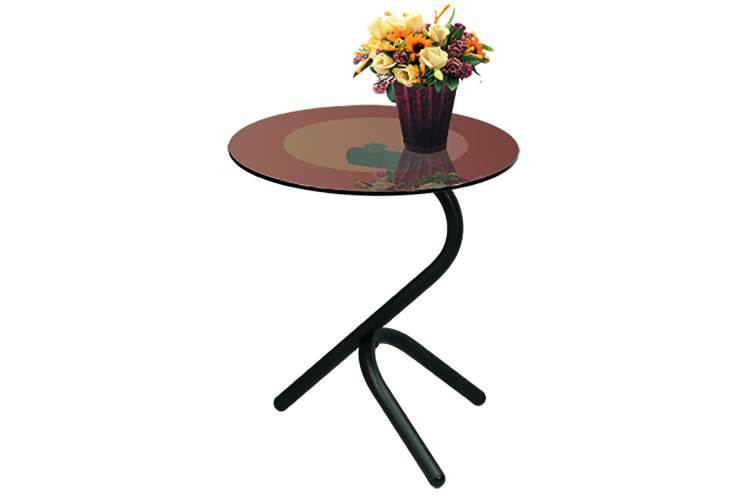 Стол журнальный Дуэт 5 черный/ тонированное