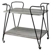 Стол сервировочный Эстер черный/орех гикори grey