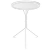 Столик журнальный SHT-CT11 белый муар в гостиную