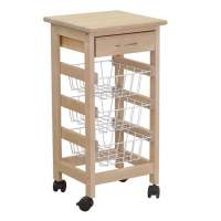 Тумба с ящиком и корзинами лак