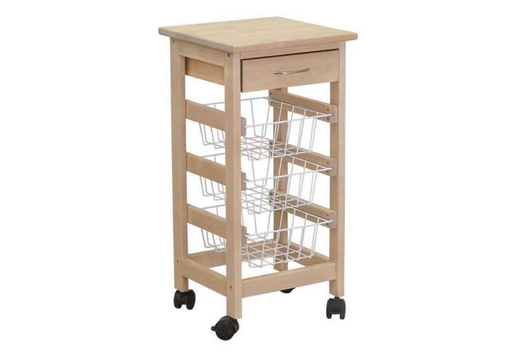 Тумба с ящиком и корзинами лак