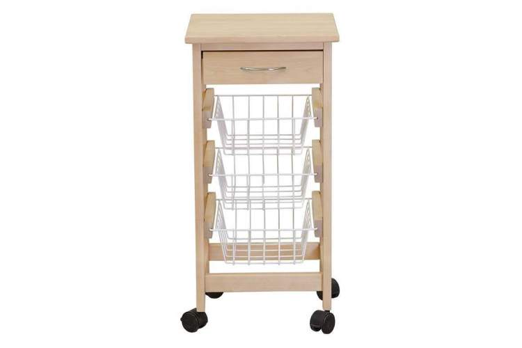 Тумба с ящиком и корзинами лак-2