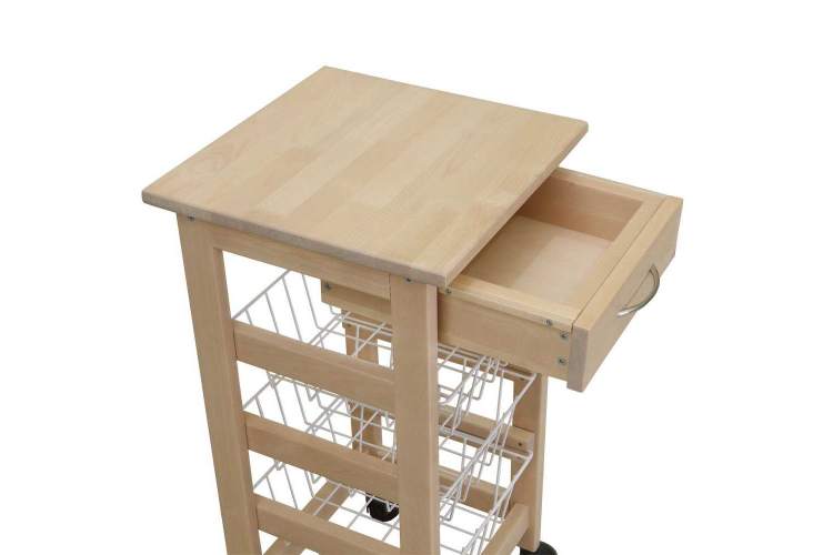 Тумба с ящиком и корзинами лак-4