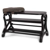 Обувница Диана венге/ткань