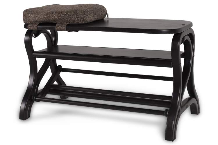 Обувница Диана венге/ткань