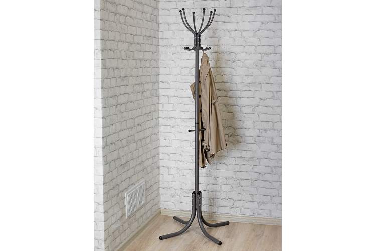 Вешалка напольная М 6 серый бетон-9