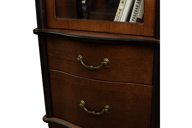 Шкаф-витрина Джульетта, орех Л-2