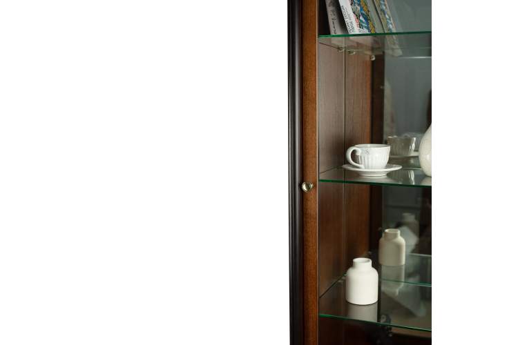 Шкаф-витрина Джульетта, орех Л-3