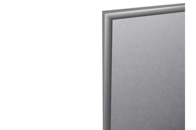 Зеркало настенное в раме Сельетта-6, матовое серебро 110 см х 40 см-2