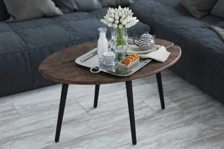 Стол журнальный Арабика браун/чёрный-4