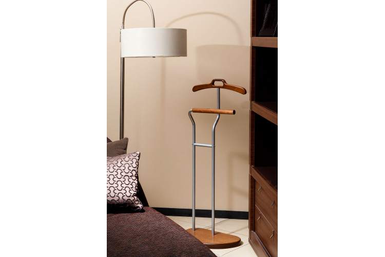 Вешалка костюмная Д 10 металлик/ средне-коричневый-2